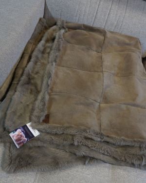 Manta piel anteada conejo